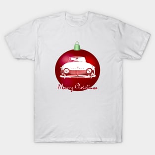 Triumph TR4A British classic car monoblock Christmas ball special edition T-Shirt